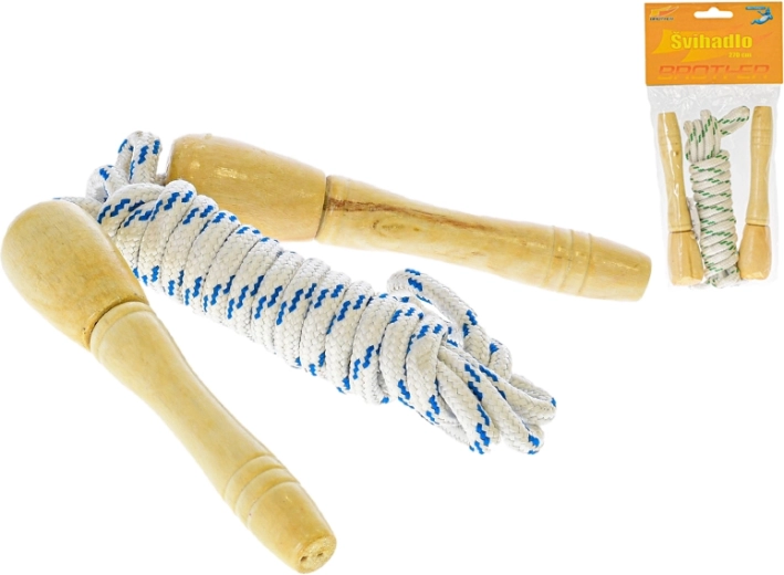 Comba de 270 cm con mangos de madera, 2 colores