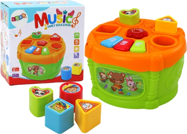 Juguete Educativo Interactivo de Plástico con Forma de Tambor