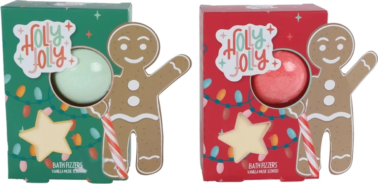 Set de regalo navideño de bombas de baño efervescentes