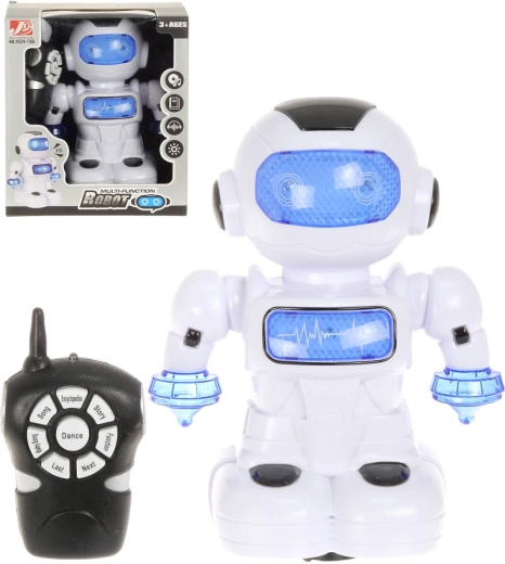 Robot RC con mando a distancia de 22 cm con luz y sonido