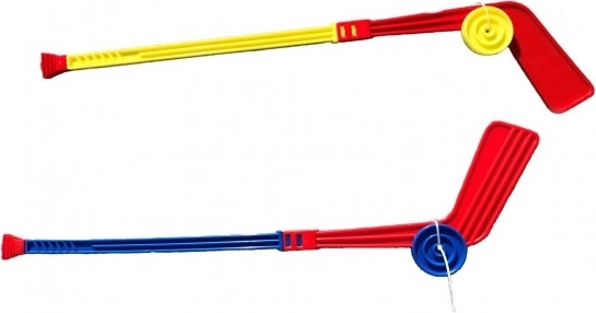 Palo de hockey de plástico con disco 74 cm