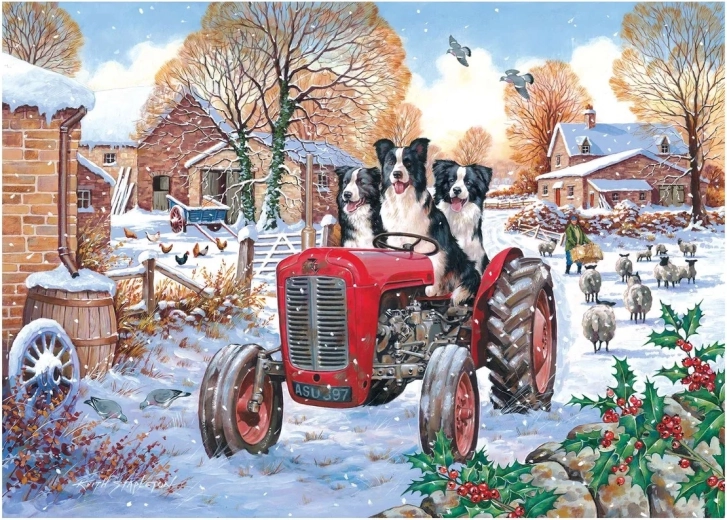 Puzzle La vida de un perro en la granja, 1000 piezas