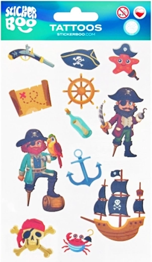 Tatuajes de piratas - 1 unidad