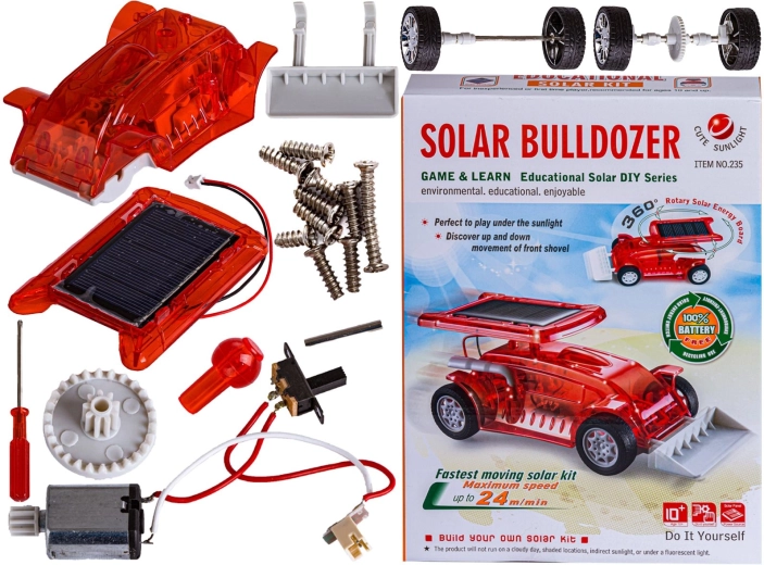 Kit de construcción solar de bulldozer - 1 pieza