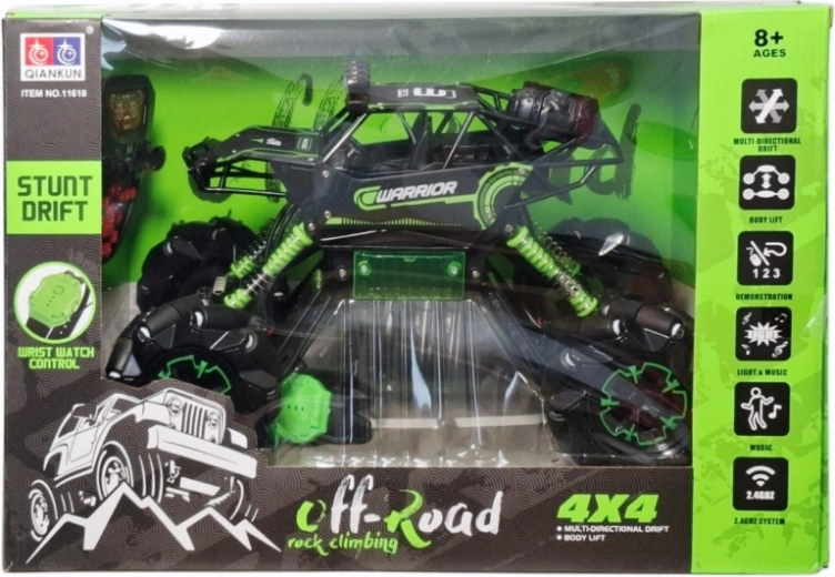 Coche todoterreno teledirigido 4x4 con cargador