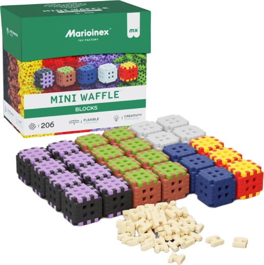 Bloques de construcción mini waffle 206 piezas MARIOINEX