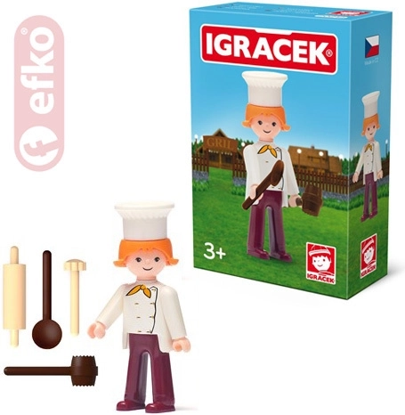 Efko Igráček cocinera con accesorios en caja