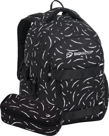 Bagmaster Nomad 25 set para estudiantes en blanco y negro