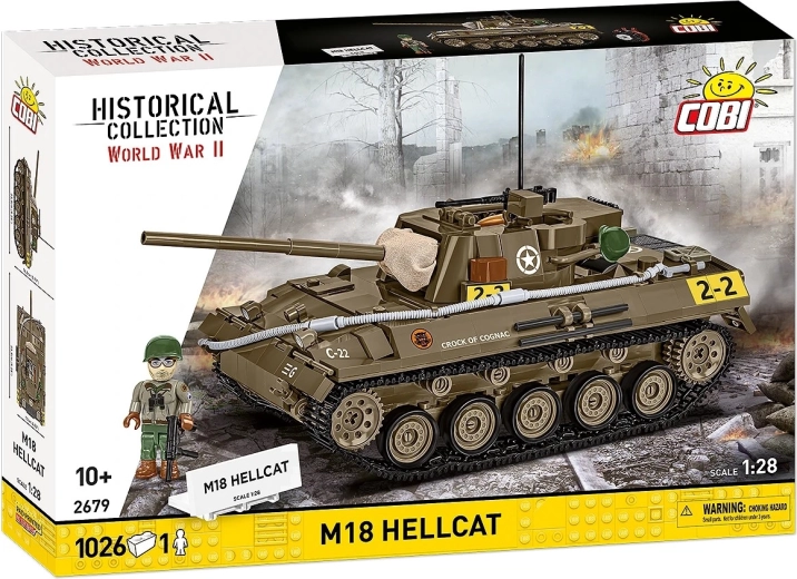 Cobi M18 Hellcat kit de construcción de tanque 1:28 (1026 piezas)
