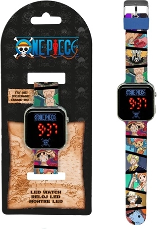Reloj digital LED de One Piece