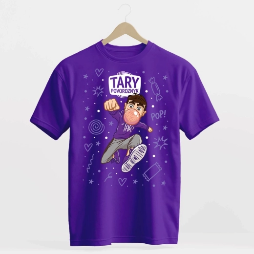 Camiseta Tary Povoroznyk Žvejka tropical morada 140–146