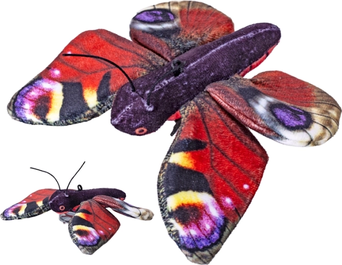 Mariposa almirante de peluche 14 cm