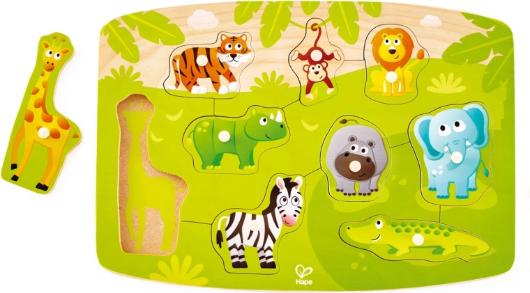 Puzzle en tablero: jungla