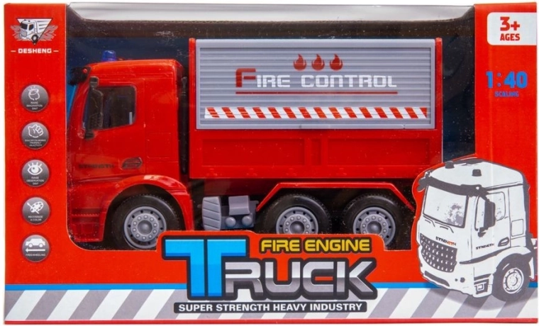Camión de bomberos con motor de fricción - 1 unidad