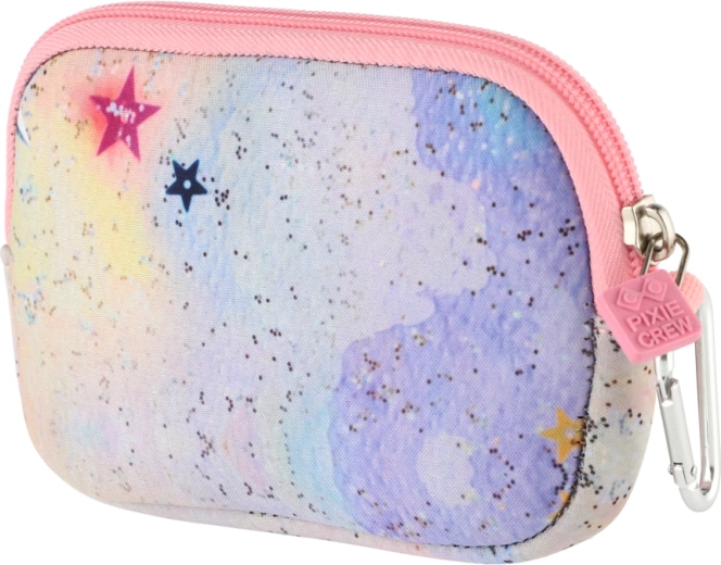 Pixie Crew pequeño bolsillo rosa Glitternox con píxeles