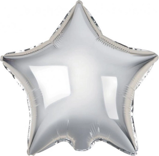 Globos de foil estrella plateada – set de 100 uds