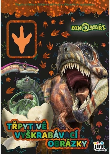 Imágenes para rascar con purpurina Dinosaurios