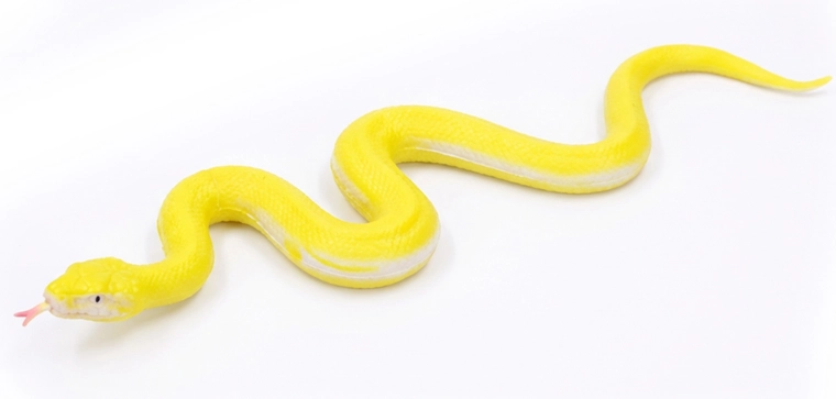 Serpiente de goma blanda de 60 cm