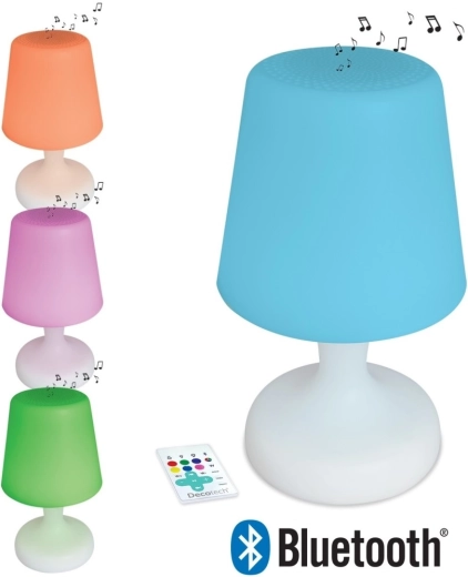 Altavoz Bluetooth resistente al agua con lámpara LED
