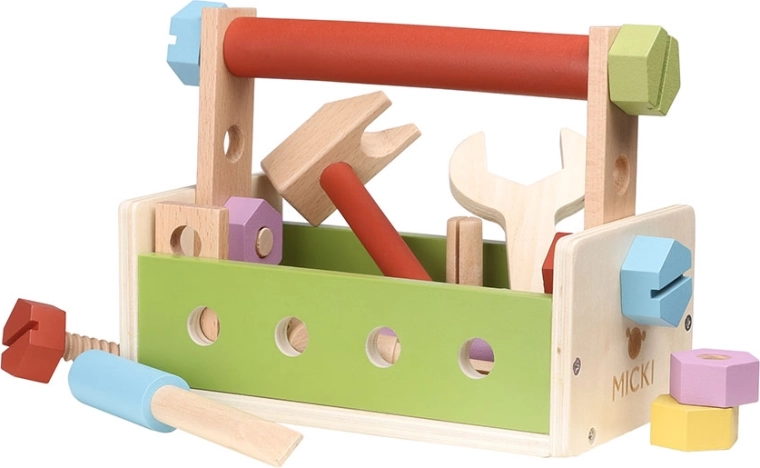 Set de herramientas de madera para pequeños manitas Micki