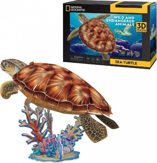 Puzzle 3D NATIONAL GEOGRAPHIC tortuga marina – 31 piezas