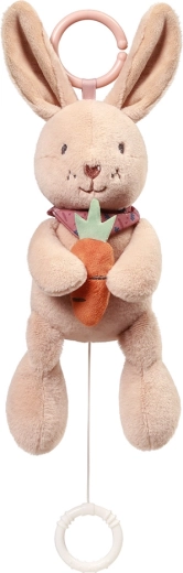 Conejito de peluche musical con anilla en C BABYONO Rabbit Karo, 0m+