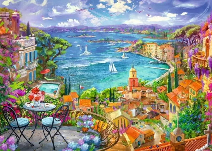 Puzzle Ravensburger Saint-Tropez 1000 piezas
