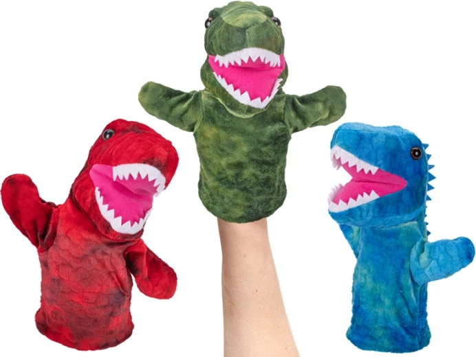Títere de peluche de dinosaurio para los más pequeños