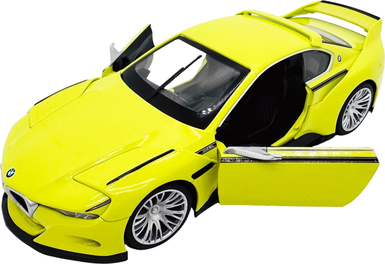 Modelo metálico BMW 3.0 CSL Hommage 1:24 amarillo