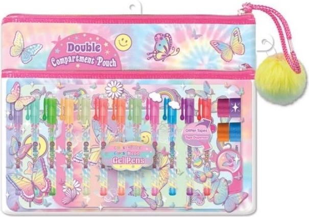 Hot Focus set de bolígrafos de gel con mariposas (12 uds)