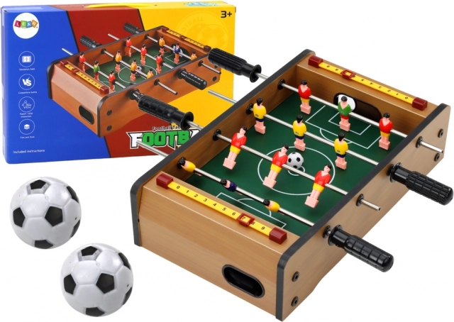 Mini futbolín de mesa de madera 36 × 21,5 × 9 cm