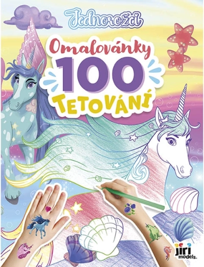 Libro para colorear y 100 tatuajes de unicornios