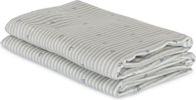 Nuuroo josefine pañales de muselina de bambú stripe anchor (2 uds)