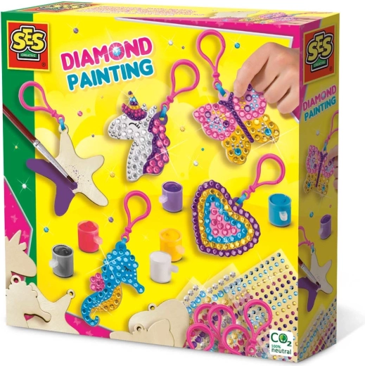 Kit para crear llaveros de madera brillantes para niños