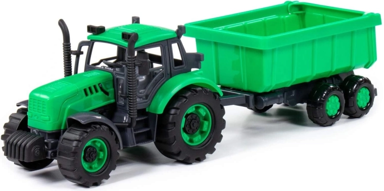 Tractor infantil Progress con remolque con mecanismo de inercia - 1 pieza