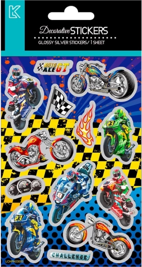 Pegatinas de motos de carreras para niños