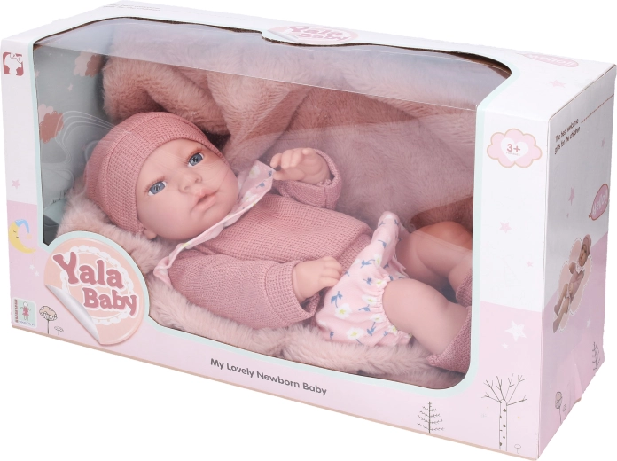 Muñeca con manta 40 cm - 1 pieza