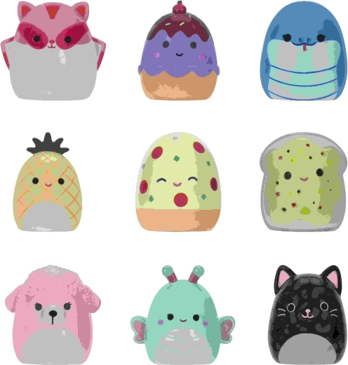 Squish a longs Clip-a-longs figura coleccionable de la serie 2 - 1 pieza