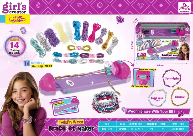 Set para trenzar pulseras
