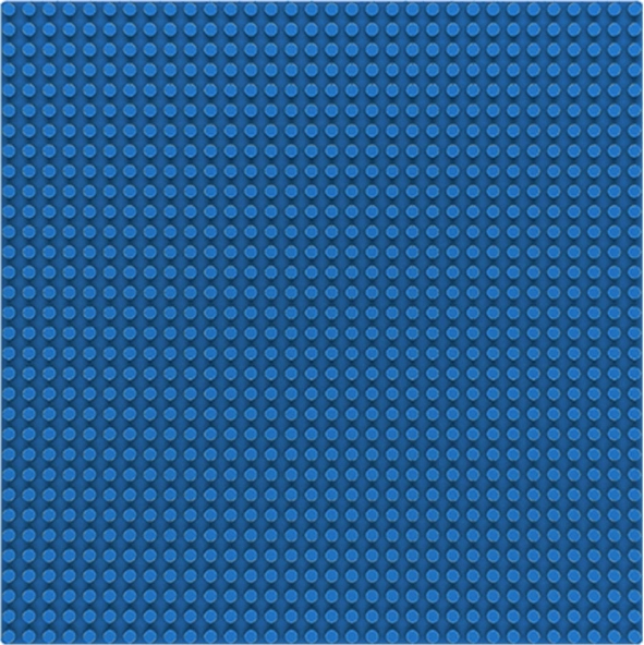 Placa base Sluban 32x32 azul