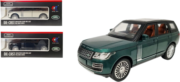 Modelo metálico Land Rover 1:24 con luz y sonido