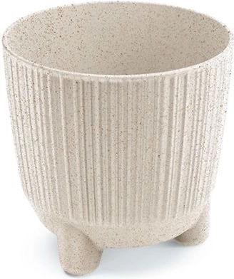 Maceta Ryfo N Eco Wood 10,7 cm blanca
