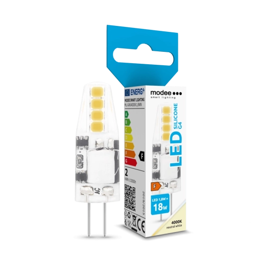 Bombilla LED G4 de silicona 1,8 W 12 V 4000 K 180 lm