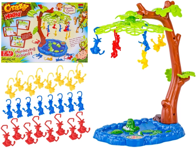 Crazy Monkey juego de habilidad de monos que caen con árbol