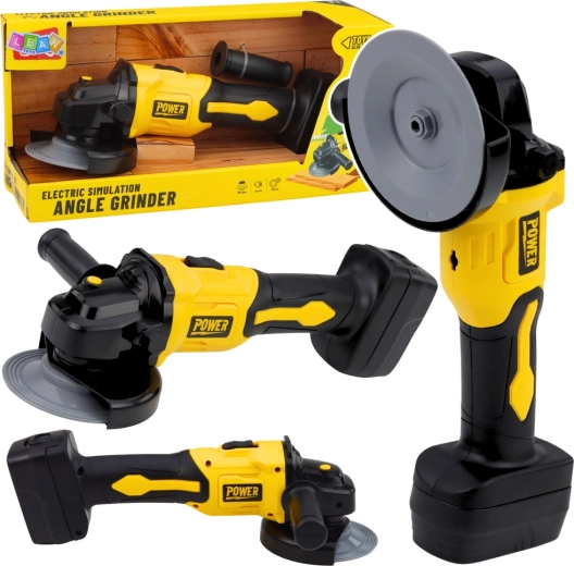 Amoladora angular infantil con sonido – amarilla