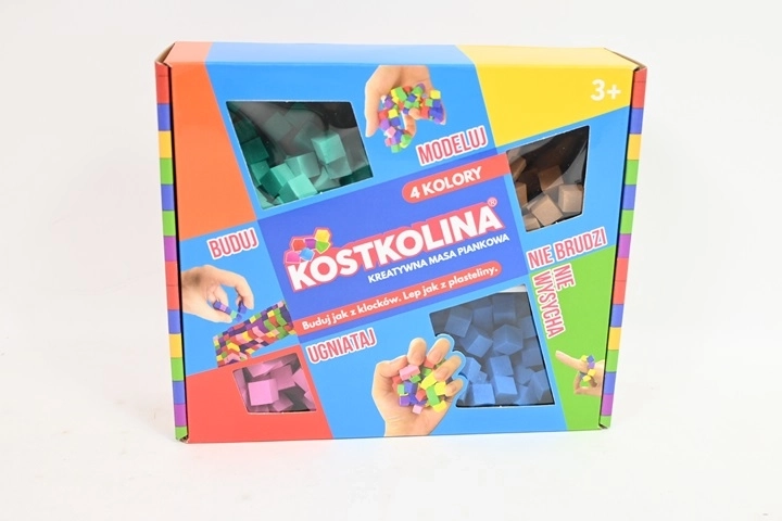 Kostkolina azul – pasta de modelar, 4 colores