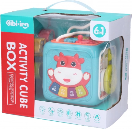 Cubo interactivo para niños 13 × 12,5 × 15,5 cm