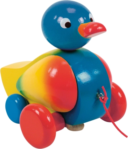 Pato de arrastre con aleteo azul