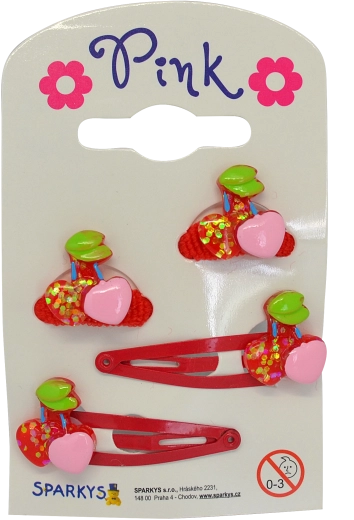 Set de gomas y horquillas Cereza Sparkys