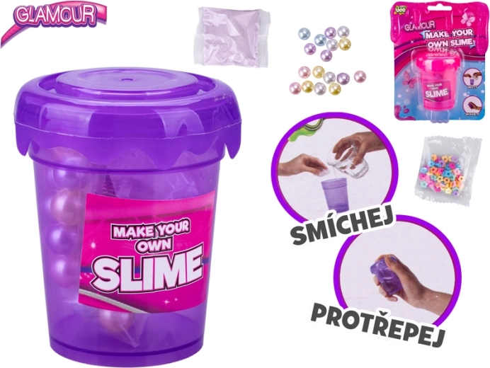 Glamour kit creativo para hacer slime – morado y rosa